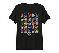 Sea Ocean Animals Learning Alphabet, Marine Biology Lover Premium T-Shirt