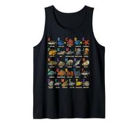 Sea Ocean Animals Learning Alphabet, Marine Biology Lover Tank Top