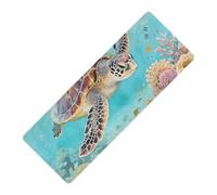Sea Ocean Turtle printed non slip yoga mat for hot yoga Thick 1 mm for exercise non slip, with Yoga mat cover tapete para ejercicio 71x26 inches
