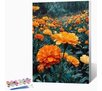 Sea of Flowers Paint by Numbers for Adults Landscape Paint by Numbers Kits, Hobbies for Adults Women, Acrylic Pigment Color Oil Drawing Kits Wall Art Room Decor 28x38 inch (Without Frame) -LKF0753E8