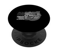 Sea Otter Cartoon American Flag Animal PopSockets Adhesive PopGrip