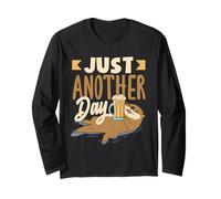 Sea Otter Cartoon Funny Pun Another Day Long Sleeve T-Shirt