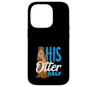 Sea Otter Cartoon His Otter Half Case for iPhone 14 Pro