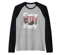 Sea Otter Crazy Otter Lady Animal Love Raglan Baseball Tee