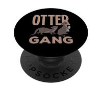 Sea Otter Gang Cartoon Animal Lover PopSockets Adhesive PopGrip