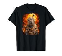 Sea Otter Halloween Night Value Graphic T-Shirt