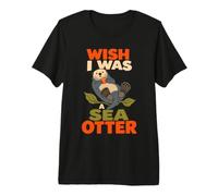 Sea Otter Kelp Forest Marine Biology Coastal Wildlife Gift Premium T-Shirt