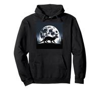 Sea Otter Merch Full Moon Otter Stuff Vintage Sea Otters Pullover Hoodie