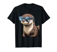 Sea Otter Merch Sunglasses Otter Stuff Vintage Sea Otters T-Shirt