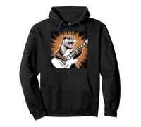 Sea Otter Playing Guitar Rock Star Roll Vintage Sea Otters Pullover Hoodie