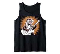 Sea Otter Playing Guitar Rock Star Roll Vintage Sea Otters Tank Top