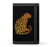 Sea Otter Print Leopard Trifold Wallet Cute Card Slots Holder Clutch Purse Wallets for Men Women