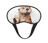 Sea Otter Sleep Mask Soft Comfortable Eye Mask with Adjustable Strapblackout Eye Sleep Shade Cover for Women Girls Men Travel Yoga Nap Shift Work