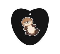 Sea Otter Sticker Hanging Car Air Fresheners 1Pcs Aromatherapy Tablets Automotive Fragrance Scented Card Decor Love form