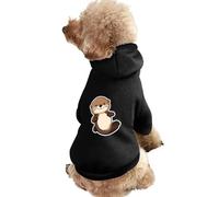 Sea Otter Sticker Pet Suit with Hat Soft Dog Hoodies Breathable Cat Dogs Sweatshirts Outfit 2XL