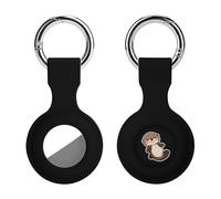 Sea Otter Sticker Silicone Case Compatible with Airtag Anti-Scratch Key Chain for Air Tags Shockproof GPS Cover