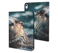 Sea Otter Swimming Case Compatible for ipad Air5/air4 (10.9in) /ipad Pro 2018(11in) Tablet Cases Stand Protective Cover with Sleep/Wake