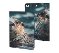 Sea Otter Swimming Case Compatible for ipad Mini 1/2/3/4/5 (7.9in) Tablet Cases Stand Protective Cover with Sleep/Wake
