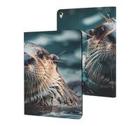Sea Otter Swimming Case Compatible for ipad Pro/2016 ipad Pro (9.7in) Tablet Cases Stand Protective Cover with Sleep/Wake