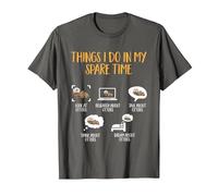 Sea Otter Things I Do in My Spare Time Sea Otter T-Shirt, Men, Asphalt Grey, Medium