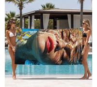 Sea Oversized Beach Towe 180X90cm K-4452 | Girl Beach Towel Quick Dry Sand Resistant Absorbent Multipurpose Towel for Beach Pool Travel Gym Camping Holiday