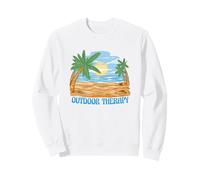 sea palm, beach summer vacation pun outdoor-therapy Sweatshirt