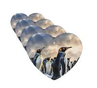 Sea Penguin Car Air Fresheners Cards Set of 4 Pieces Personalized Car Fresheners Gifts for Men Women Auto Aromatherapy Tablets Hanging Scented Cards for Wardrobe Bathroom