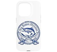Sea Rogue Division Barracuda Pirate Swords Emblem Case for iPhone 15 Pro