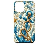 Sea Sailors On The Ocean Ship And Boat Anchor Blue Design Case for iPhone 12 mini