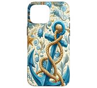 Sea Sailors On The Ocean Ship And Boat Anchor Blue Design Case for iPhone 16 Pro Max