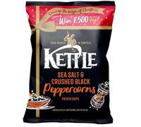 Sea Salt & Black Peppercorns Potato Chips 130G Tasty And Twisty Delicious Hand Cooked Potato Chips with Sea Salt Gift Hamper For All Occasions (Pack Of 2)