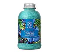 Sea Salt Juniper w/Natural Juniper 600g - Cypress - Lemongrass Essential Oils - Bath Sea Salts - Best for Bath - Good Sleep - Relaxing - Body Care - Beauty