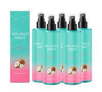 Sea Salt Spray For Hair Men And Women, Based Sea Salt Spray, Beach Matt Texturizing And Volumizing Salt Water Texture Spray, Effortlessly Achieve Beachy, Wavy And Curly Hair (100ml, 5PC)