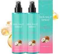Sea Salt Spray for Women and Men, 2026 New Texturising Sea Salt Spray, Coconut Aroma, Volumizing Water, Effortlessly Achieve Beachy, Wavy and Curly Hair, Strong Natural Finishing Hold (2PC)