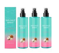 Sea Salt Spray for Women and Men, Texturising Sea Salt Spray for Hair, Coconut Aroma, Lightweight Hold, Beachy Waves, Frizz Control & Boosted Volume (100ml, 3)