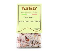 Sea Salt with Chilli Pepper - Natural and Spicy Seasoning, Italian Spice, Vegan and Gluten Free, Cooking Salt - 200mg | Pack of 1