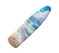 Sea Sand Beach Funny Ironing Board Cover Standard Size Fits Most Standard Iron Boards with 100% Cotton,Easy to install
