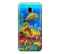 Sea Seabed Fish Corals Underwater Ocean Case Cover For Samsung Galaxy J3 (2018), J3 Star, J3 V 3rd Gen, J3 Orbit, J3 Achieve, Express Prime 3, Amp Prime 3
