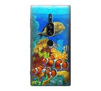 Sea Seabed Fish Corals Underwater Ocean Case Cover For Sony Xperia XZ2 Premium