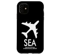 SEA SEATTLE-TACOMA INTERNATIONAL AIRPORT CODE BAGGAGE TAG Case for iPhone 11