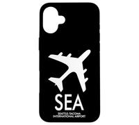SEA SEATTLE-TACOMA INTERNATIONAL AIRPORT CODE BAGGAGE TAG Case for iPhone 16 Plus