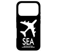 SEA SEATTLE-TACOMA INTERNATIONAL AIRPORT CODE BAGGAGE TAG Case for iPhone 17 Pro