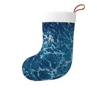 sea seen from the top Christmas Stocking 17.7", Festive Hanging Sock for Fireplace Mantel, Holiday Decorations