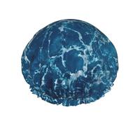 Sea Seen From The Top Multi-Scene And Multi-Purpose Shower Spa Double-Layer Waterproof Shower Cap And Cooking Cap, Suitable For Adults, Children And Men And Women.