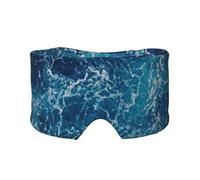 Sea Seen from The Top Print Sleep Eye and Ear Muffs Mask - Soft & Breathable, Ideal for Travel, Meditation, and Nighttime Use