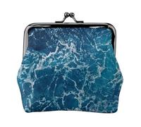sea seen from the top Print Women's Mini Coin Purse Leather Wallet Pouch for Daily Use and Gifts 1PCS