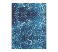 Sea Seen from The Top Printing Stylish Crystal Stickers,Resin Aesthetic Stickers for Laptop,Skateboard,Water Bottle,Scrapbook