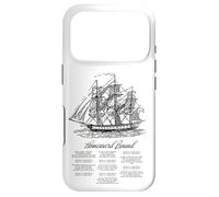 SEA SHANTY Lyrics Design with Vintage Ship, Homeward Bound Case for iPhone 17 Pro