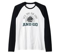 Sea Shanty or Pirate Design for We'll take Our Leave and go Raglan Baseball Tee