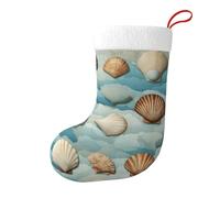 Sea Shell Christmas Stocking, Candy Gift Bags, Hanging Stocking Ornament, Christmas Decorations